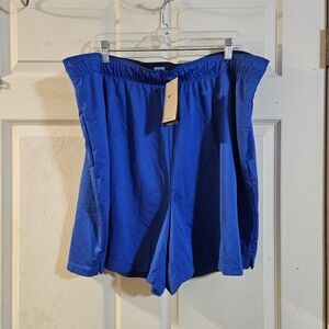 NIKE WOMENS PLUS SIZE TRAINING SHORTS: BLUE: NEW WITH TAGS: SIZE 2X